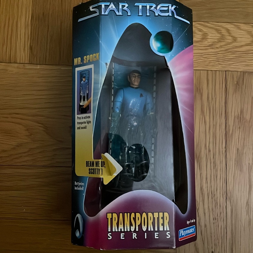Mr. Spock Star Trek 1998 Transporter Series Figure NEW sealed